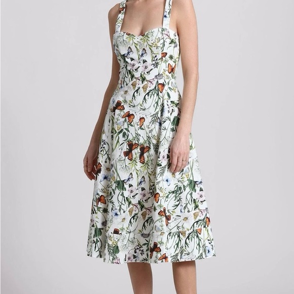 Avec Les Filles Dresses & Skirts - Avec Les Filles Butterfly Sweetheart Midi Dress